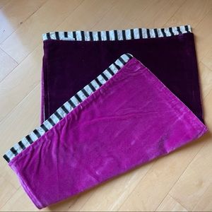 NWOT Velvet Pillow Cover; Purple Fancy Pillowcase